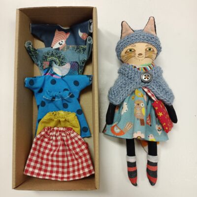 liška s velkým vybavením