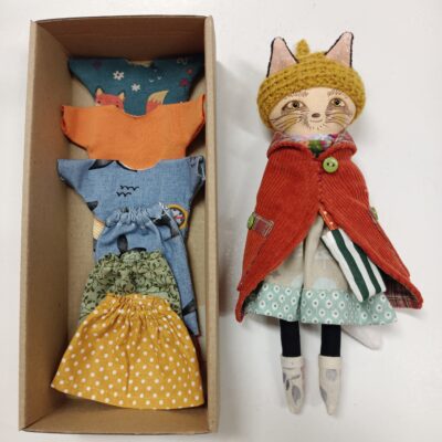 liška s velkým vybavením